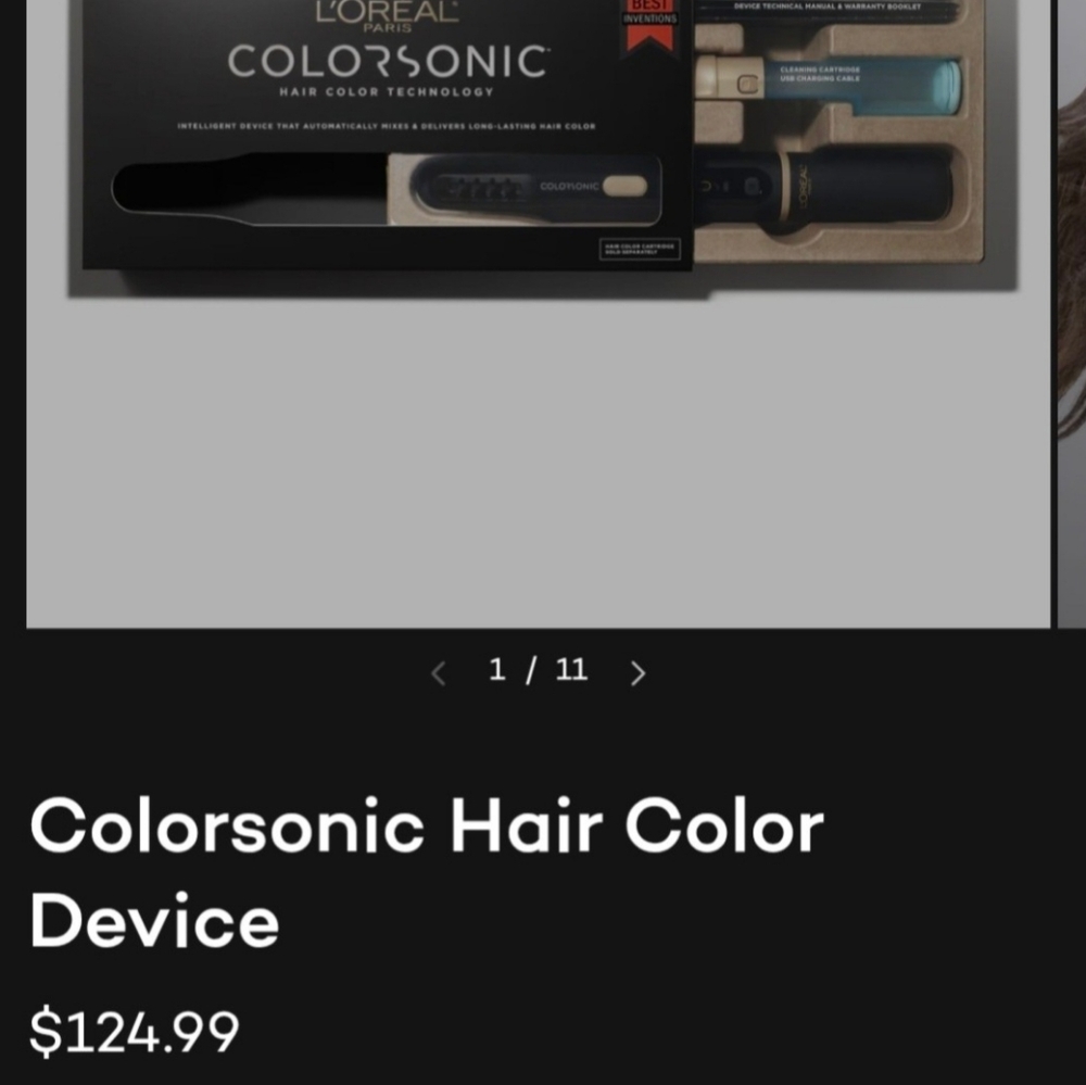 L'Oreal ColorSonic Hair Color Device - Black & Gold